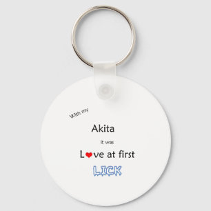 Porte-clés Akita Lick Design