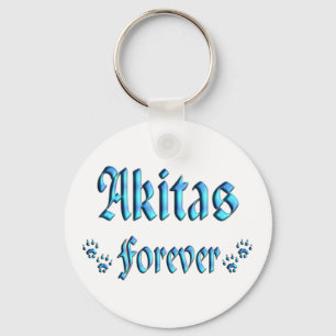Porte-clés Akitas pour toujours