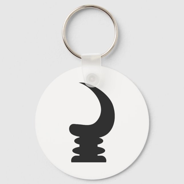 Porte-clés AKOBEN | Horn de guerre | Symbole de la vigilance (Recto)