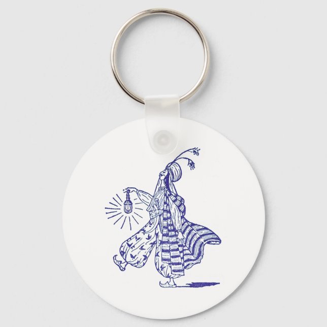 Porte-clés Aladdin et sa lampe électrique (Recto)