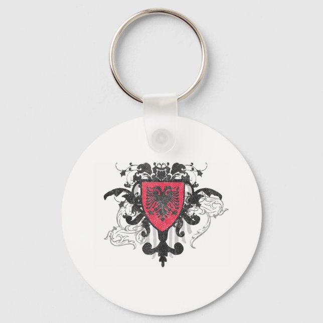 Porte-clés Albanie élégante (Recto)