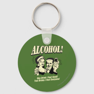 Porte-clés Alchohol : One Drink Je me sens bien