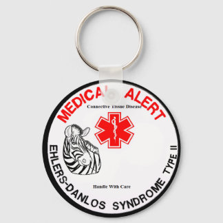 Porte-clés Alerte Médicale EDS Type 2 avec Zebra Porte - clé
