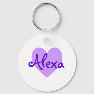 Porte-clés Alexa en violet