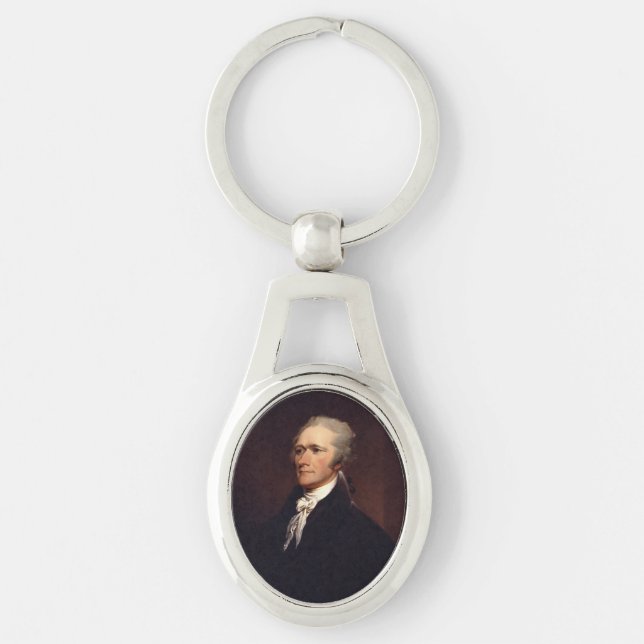 Porte-clés Alexander Hamilton : père fondateur des États-Unis (Devant)