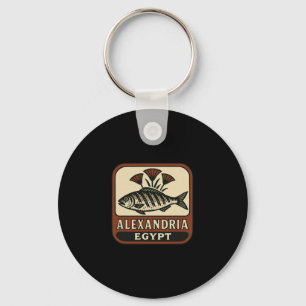 Porte-clés Alexandrie Egypte Souvenir Poisson Égyptien Et Voy