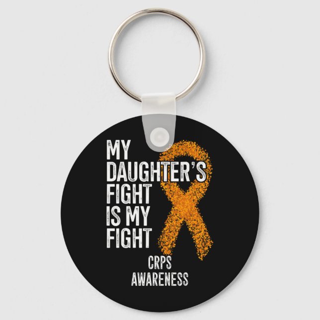 Porte-clés Algodystrophie Le combat de ma fille est mon comba (Recto)