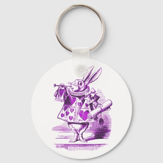 Porte-clés Alice au lapin blanc au pays des merveilles (Recto)