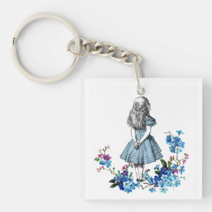 Porte-clés Alice au pays des merveilles Porte - clé floral po