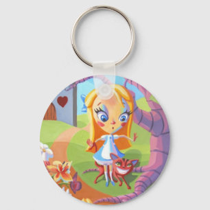 Porte-clés Alice et Wonderland