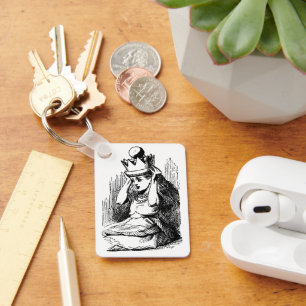 Porte-clés Alice vintage au pays des merveilles, Alice avec C