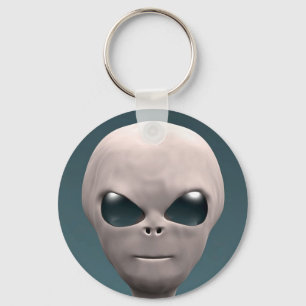 Porte-clés Alien gris