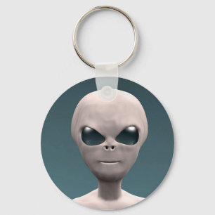 Porte-clés Alien gris