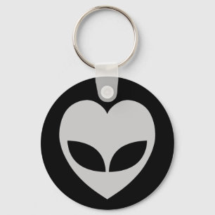 Porte-clés Alien Love Heart Keychain