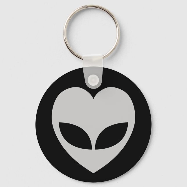 Porte-clés Alien Love Heart Keychain (Recto)
