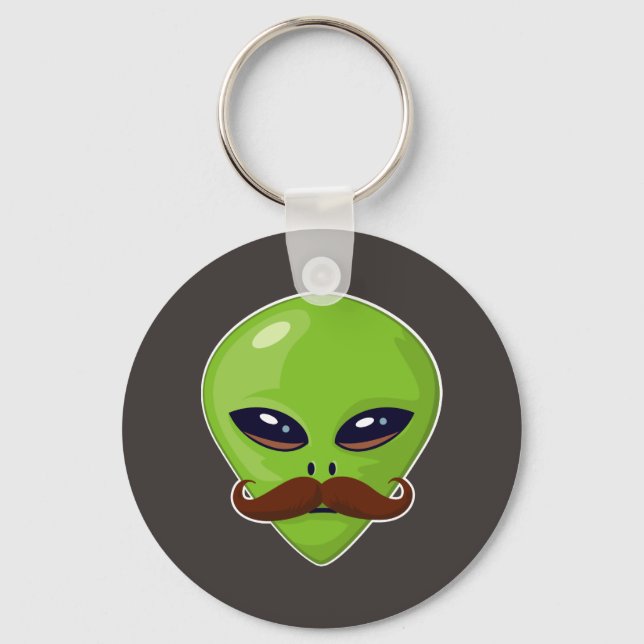 Porte-clés Alien Moustache (Recto)