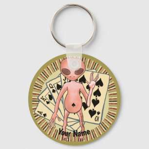 Porte-clés Alien Poker