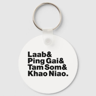 Porte-clés Alimentation de la rue laotienne