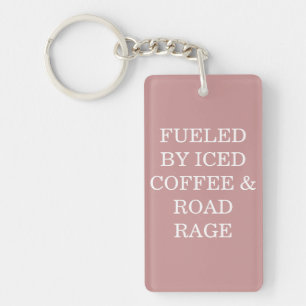 Porte-clés alimenté par café glacé et rage au vola