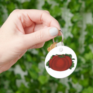 Porte-clés Aliments vintages, tomates mûres, légumes et fruit