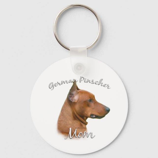 Porte-clés Allemand Pinscher Maman 2 (Recto)