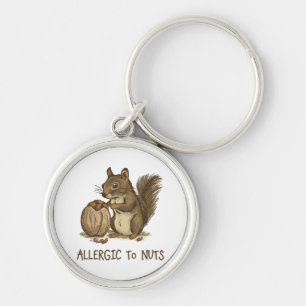 Porte-clés Allergique aux noix