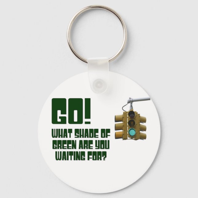 Porte-clés Allez ! Quelle ombre de vert attendez-vous ? (Recto)