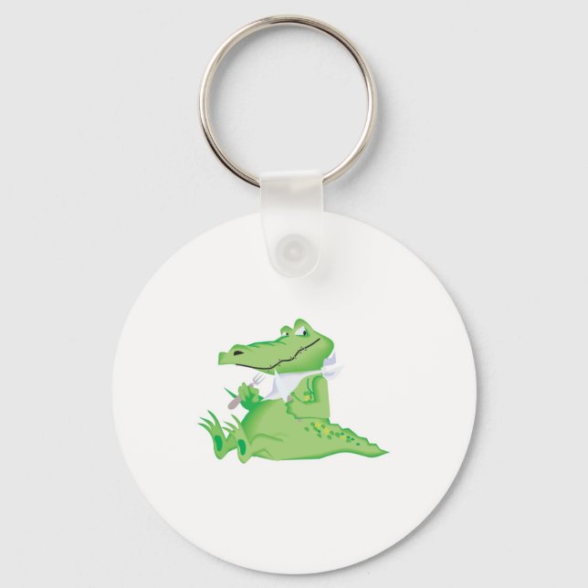 Porte-clés alligator affamé (Recto)