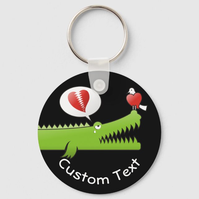 Porte-clés Alligator en Porte - clé Amour (Recto)