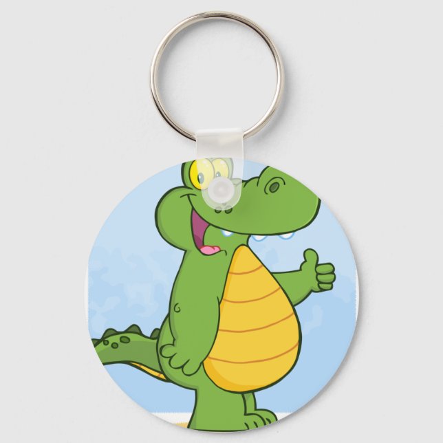 Porte-clés Alligator Souriant Ou Crocodile (Recto)