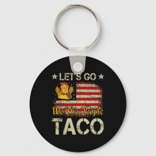 Porte-clés Allons Taco Drôle Trump Toujours Dégonfle _23