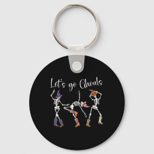 Porte-clés Allons-y Ghouls Danser Skeleton Cowboy Western Ha