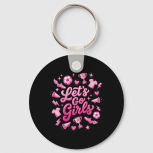 Porte-clés Allons-y les filles Footll fille supporter joueuse