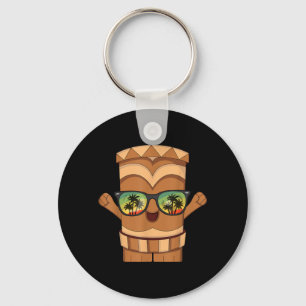 Porte-clés Aloha Hawaï Tiki Vacances Hawaïennes Été Plage