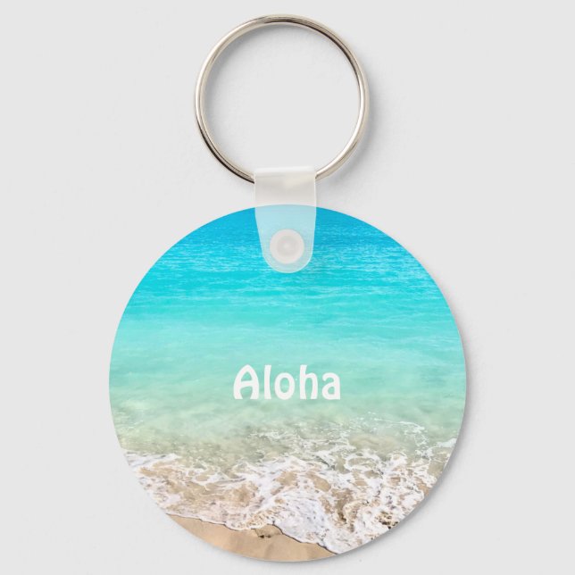 Porte-clés Aloha Tropical Hawaïen (Recto)
