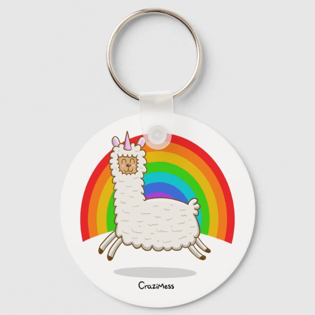 Porte-clés Alpacorn Rainbow (Recto)