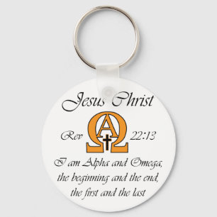 Porte-clés Alpha et Oméga