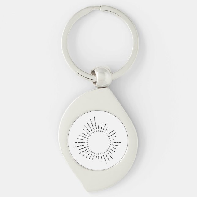 Porte-clés Alphabet Code Morse (Devant)