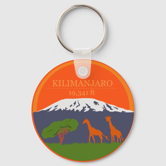 Porte-clés Altitude du Kilimandjaro (Recto)