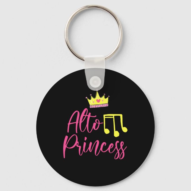 Porte-clés Alto Princess Musicien chanteur chante chorale cad (Recto)