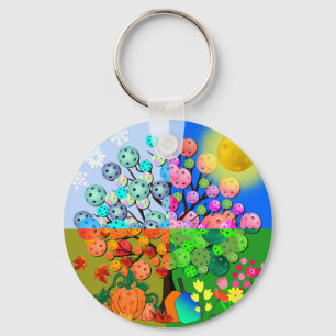 Porte-clés Always Pickleball Season Winter Spring Summer Fall