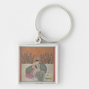 Porte-clés Amants sur une terrasse, Pahari