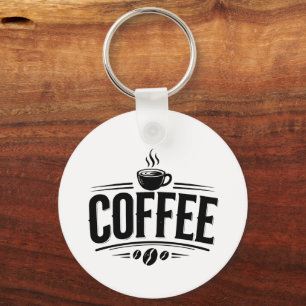 Porte-clés Amateur de café T-Shirt vintage sur le café – Drôl