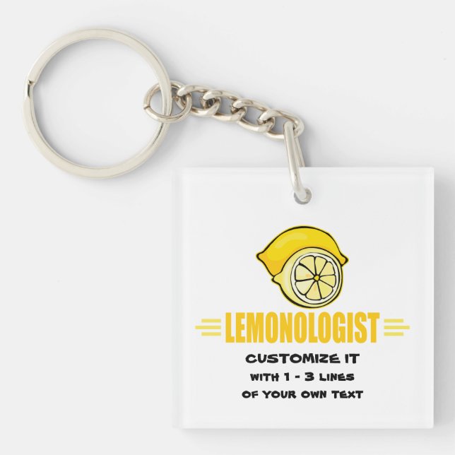 Porte-clés Amateur de Citron Humoristique (Devant)