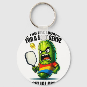 Porte-clés Amateur de pickleball drôle de jeu de mots avec un