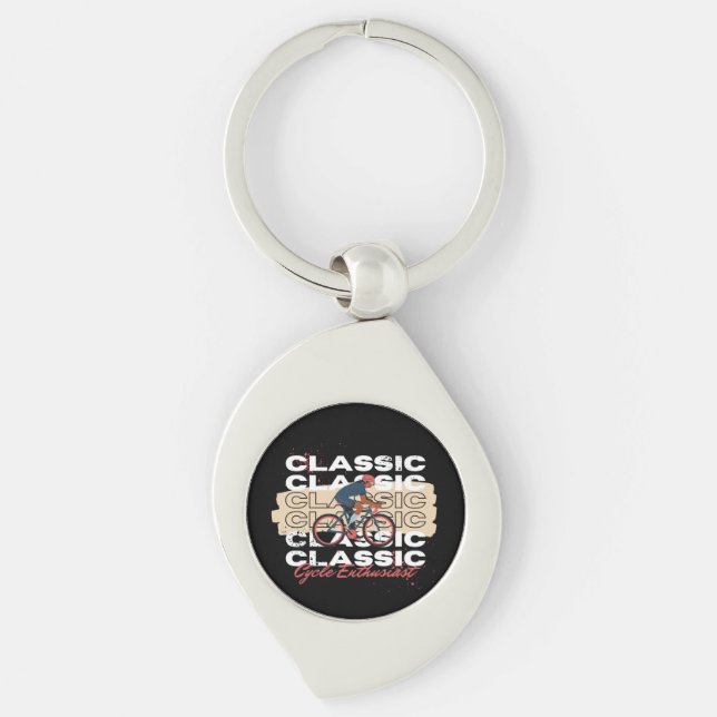 Porte-clés Amateur de vélo (Devant)