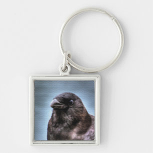 Porte-clés Amateurs de corbeaux noirs sauvages #Cadeau