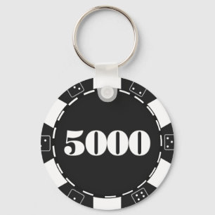 Porte-clés Amateurs de jeu de puce de casino mignonnes