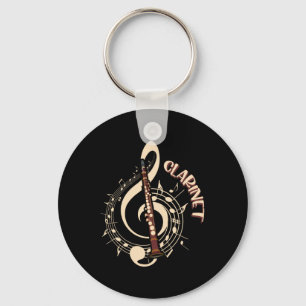 Porte-clés Amateurs de musique aux instruments de musique Cla