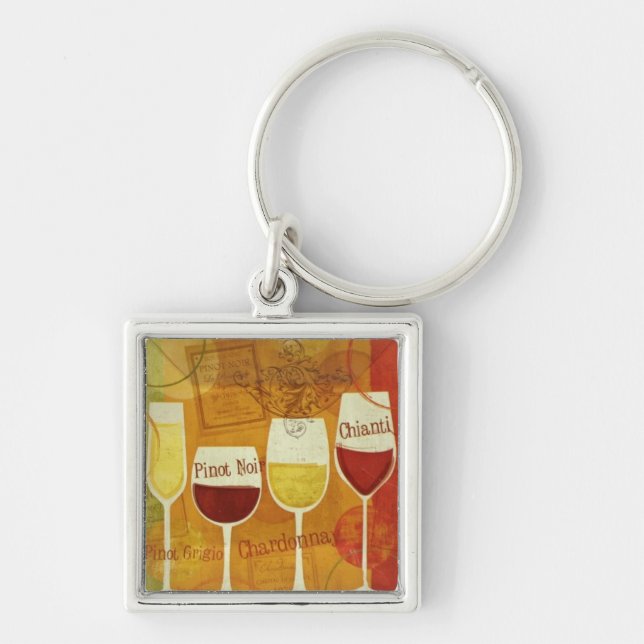 Porte-clés Amateurs de vin (Devant)